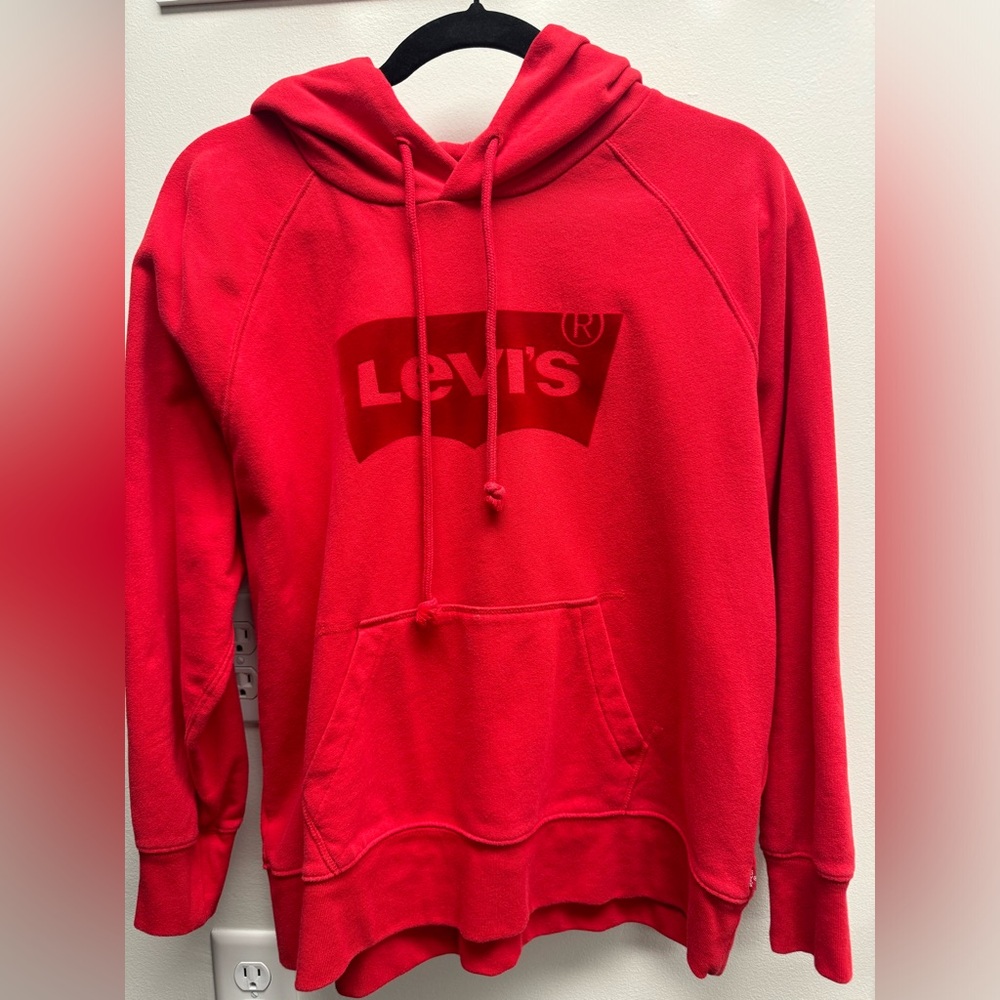 SOLD / Levis Red Hooded Sweatshirt